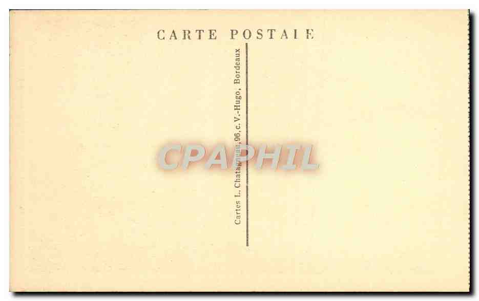 CPA Bordeaux La Grosse Cloche Ancien Hotel de ville A la Dame Blanche  — Verso