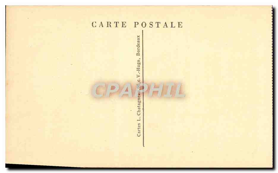 CPA Bordeaux L'Eglise et la Fleche St Michel — Verso