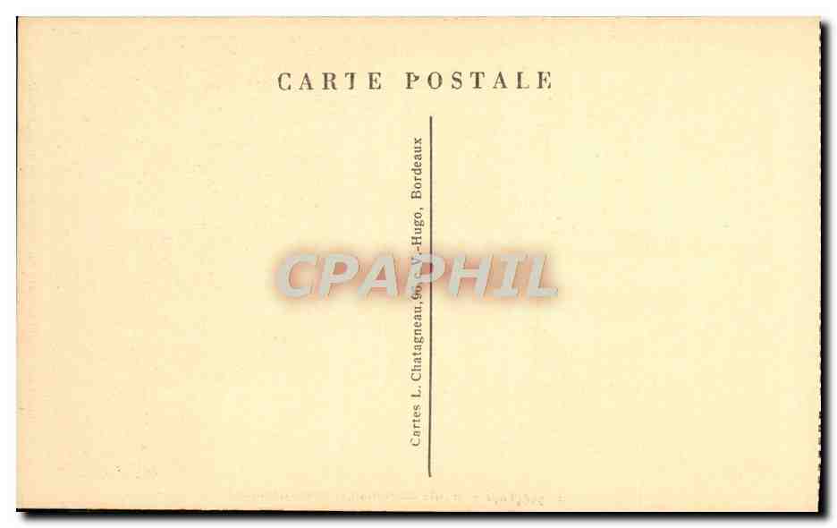 CPA Bordeaux Motifs du monument des Girondins — Verso