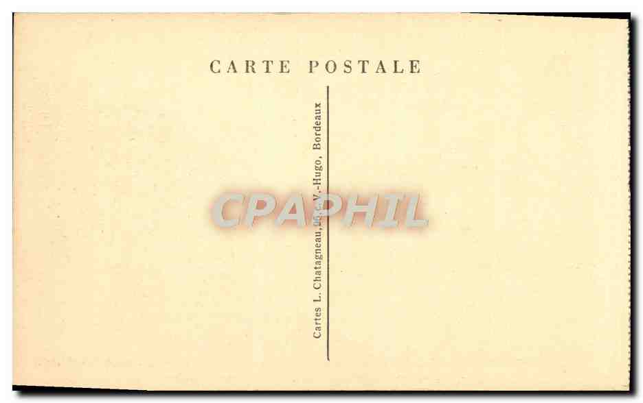 CPA Bordeaux Place de la Comedie La grand theatre — Verso