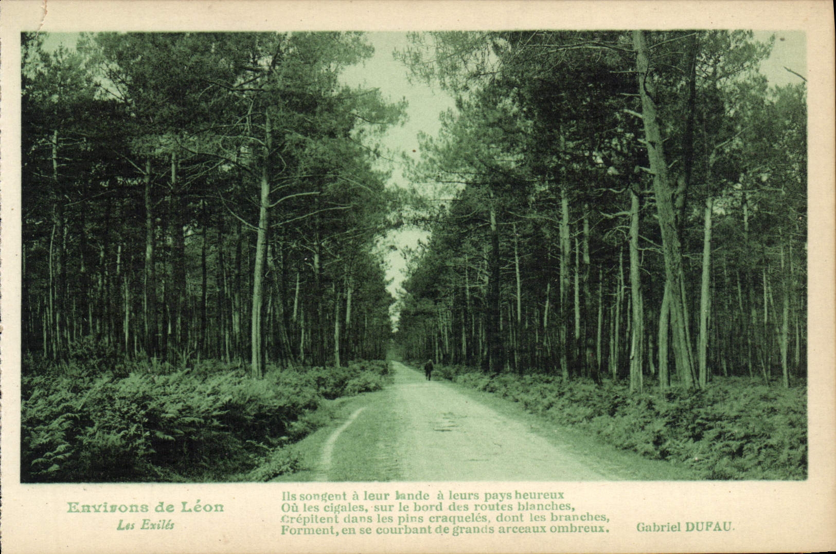 CPA Environs de Leon Les exiles 