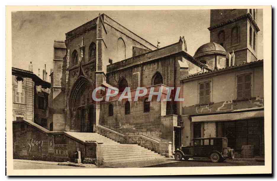 CPA Avignon Eglise Saint Agricol