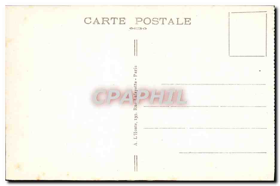 CPA Foret de Compiegne Emplacement du Wagon du Marechal Foch — Verso