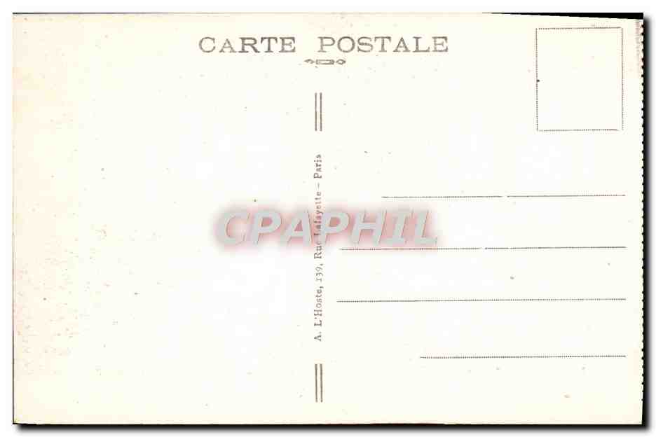 CPA Foret de Compiegne Interieur du Wagon du Marechal Foch — Rückseite