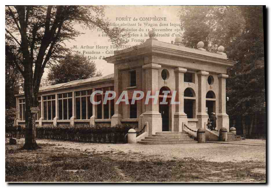 Forêt de Compiègne — Pavillon du wagon de la paix — éditeur A. L'Hôte, 139 Rue Laffayette, Paris