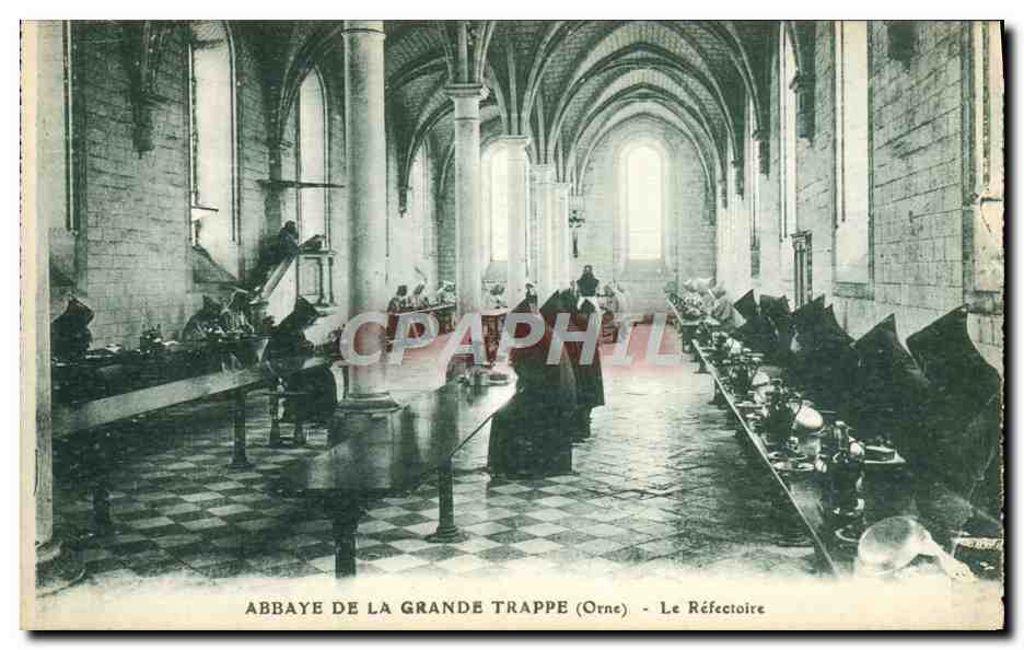 CPA Abbaye De La Grande Trappe Le refectoire 