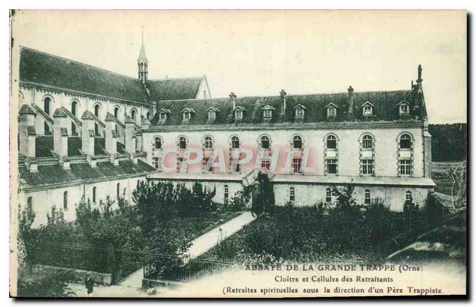 CPA Abbaye De La Grande Trappe Cloitre et cellules des retraitants