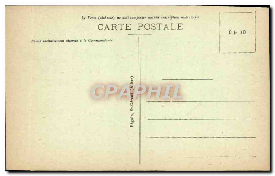 CPA Vichy Rue de Nimes — Rückseite