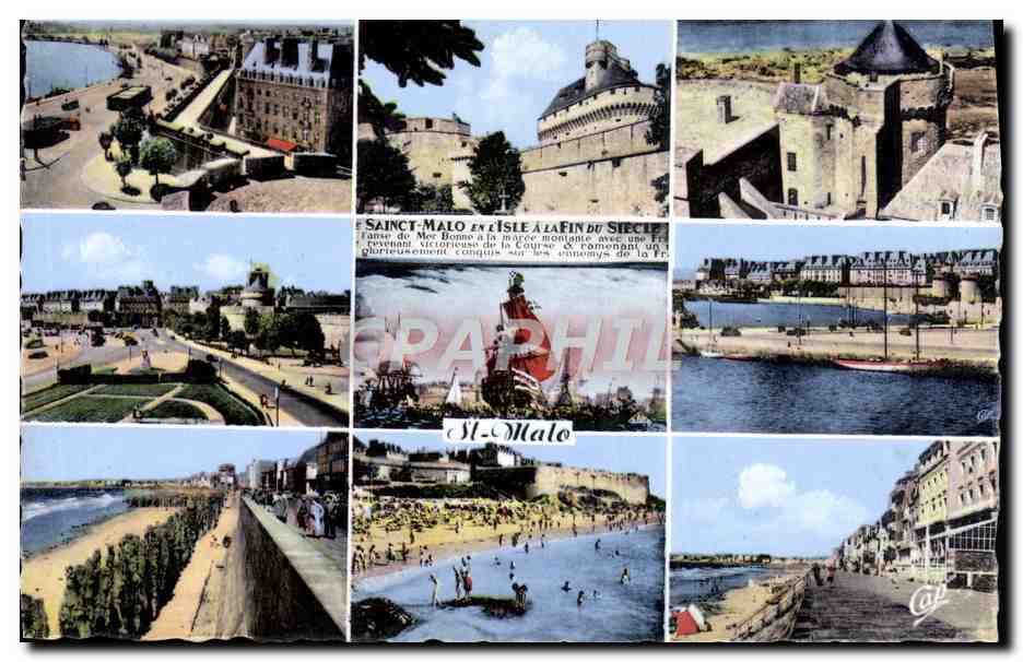 Saint-Malo en Île de Sizelle — vue panoramique — Cité des Arts Photomécaniques
