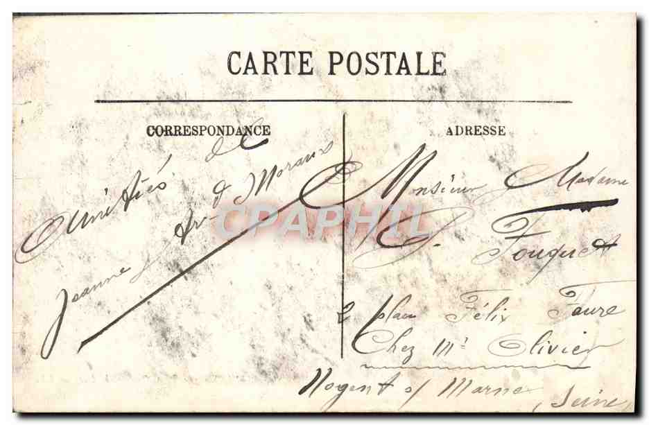 CPA Bagnoles De L'Orne le Casino et le lac Vache  — Rückseite