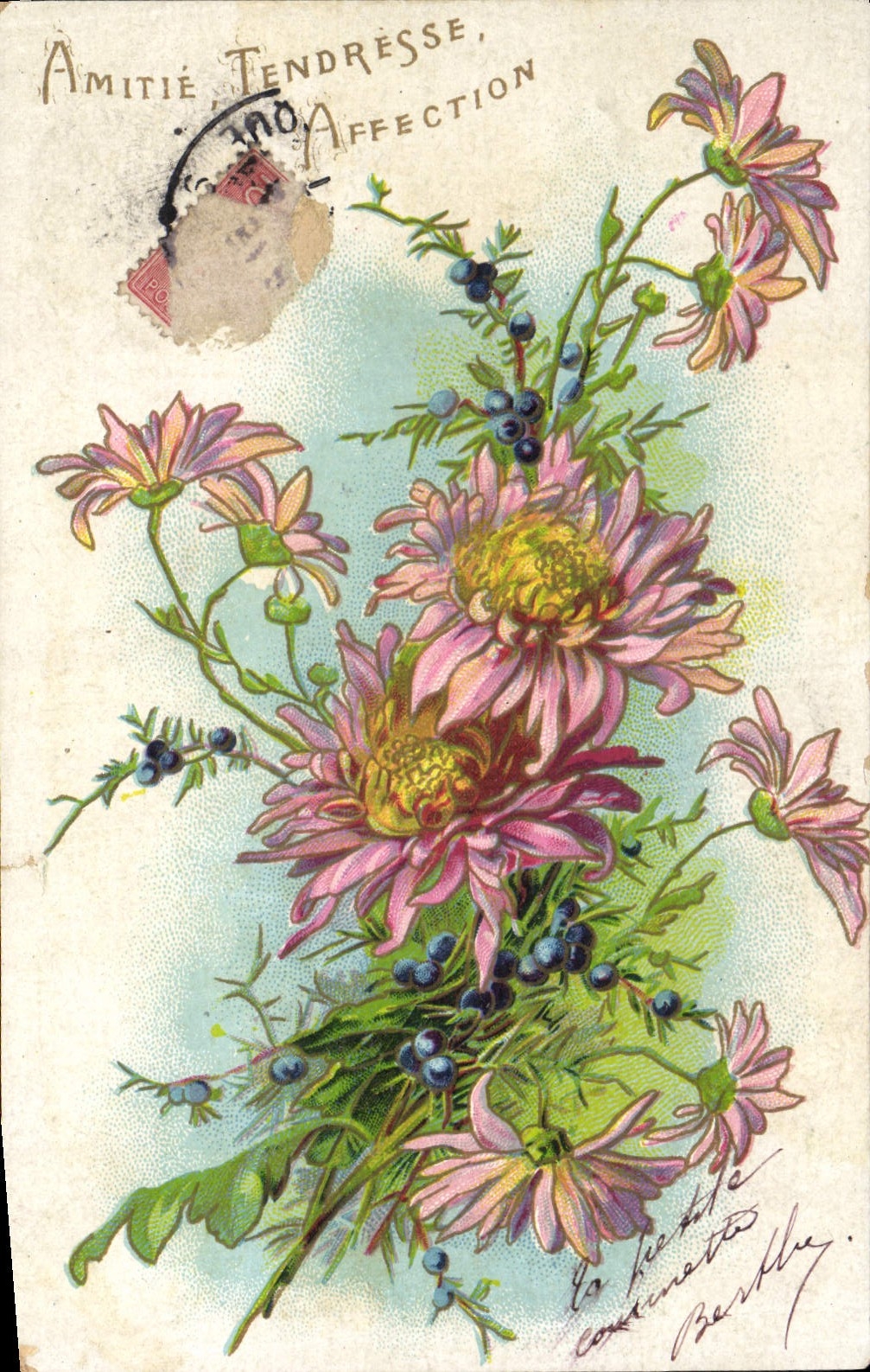 CPA Fantaisie Fleurs 