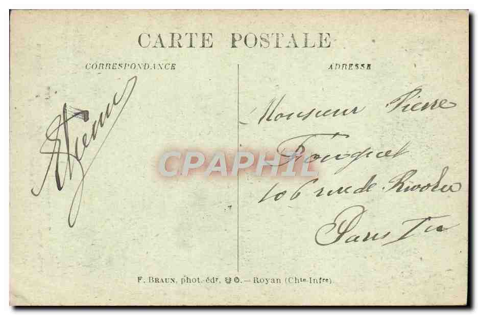 CPA Saint Palais Chateau Rernaissance  — Rückseite