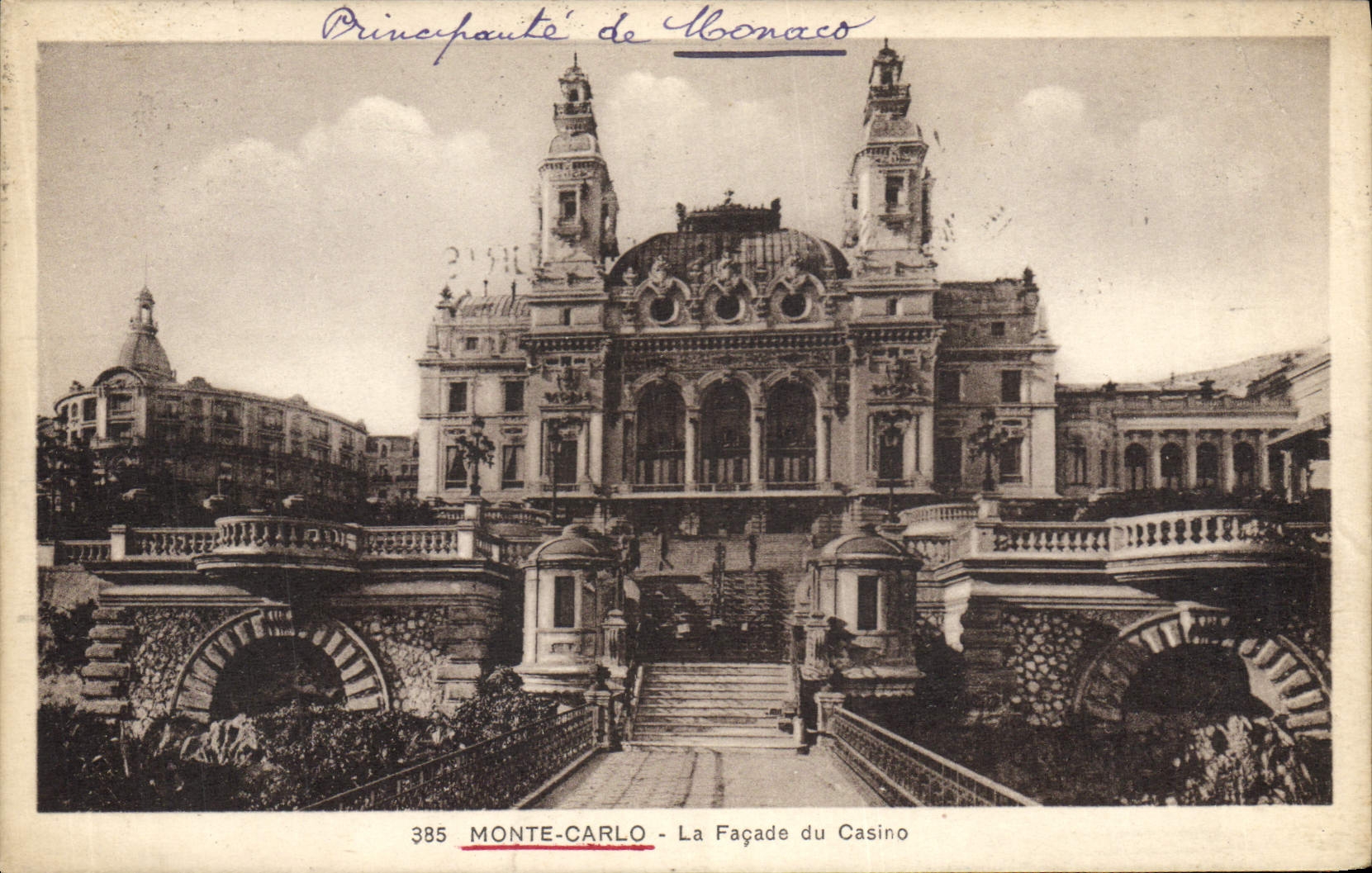 CPA Monte Carlo La Facade du Casino