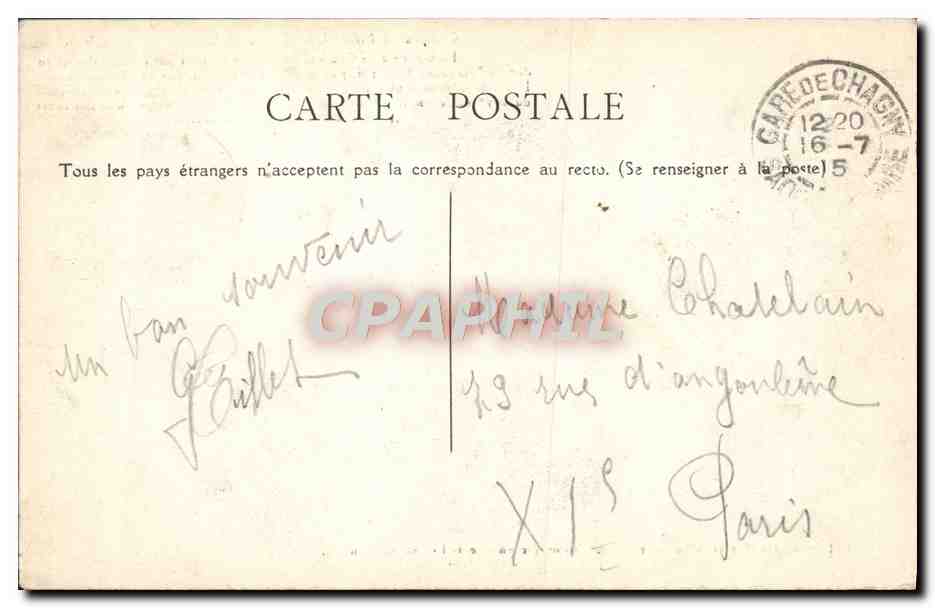 CPA Chateau de Marguerite de Bourgogne Couches  — Rückseite