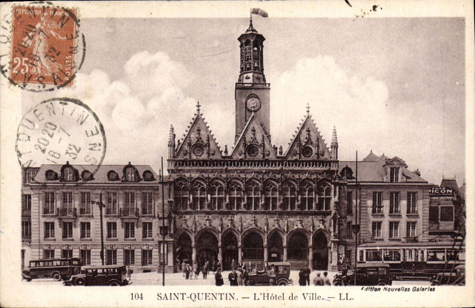 CPA Saint Quentin L'hotel de ville