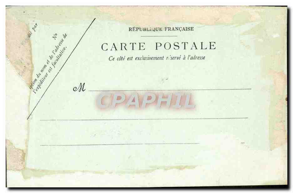 CPA Nantes La Place Louis XVI — Verso