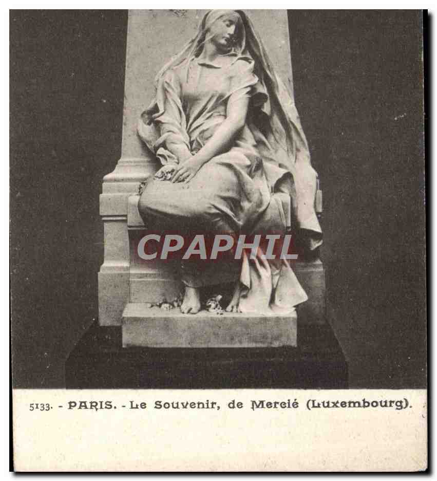 CPA Paris Le Souvenir de Mercie Luxembourg