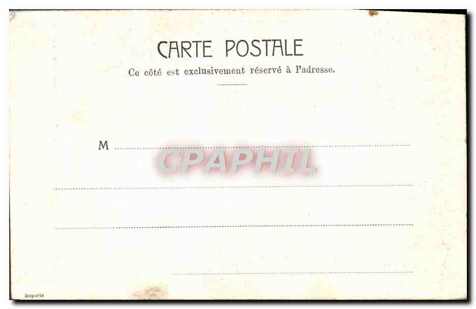 CPA Paris Le Souvenir de Mercie Luxembourg — Verso