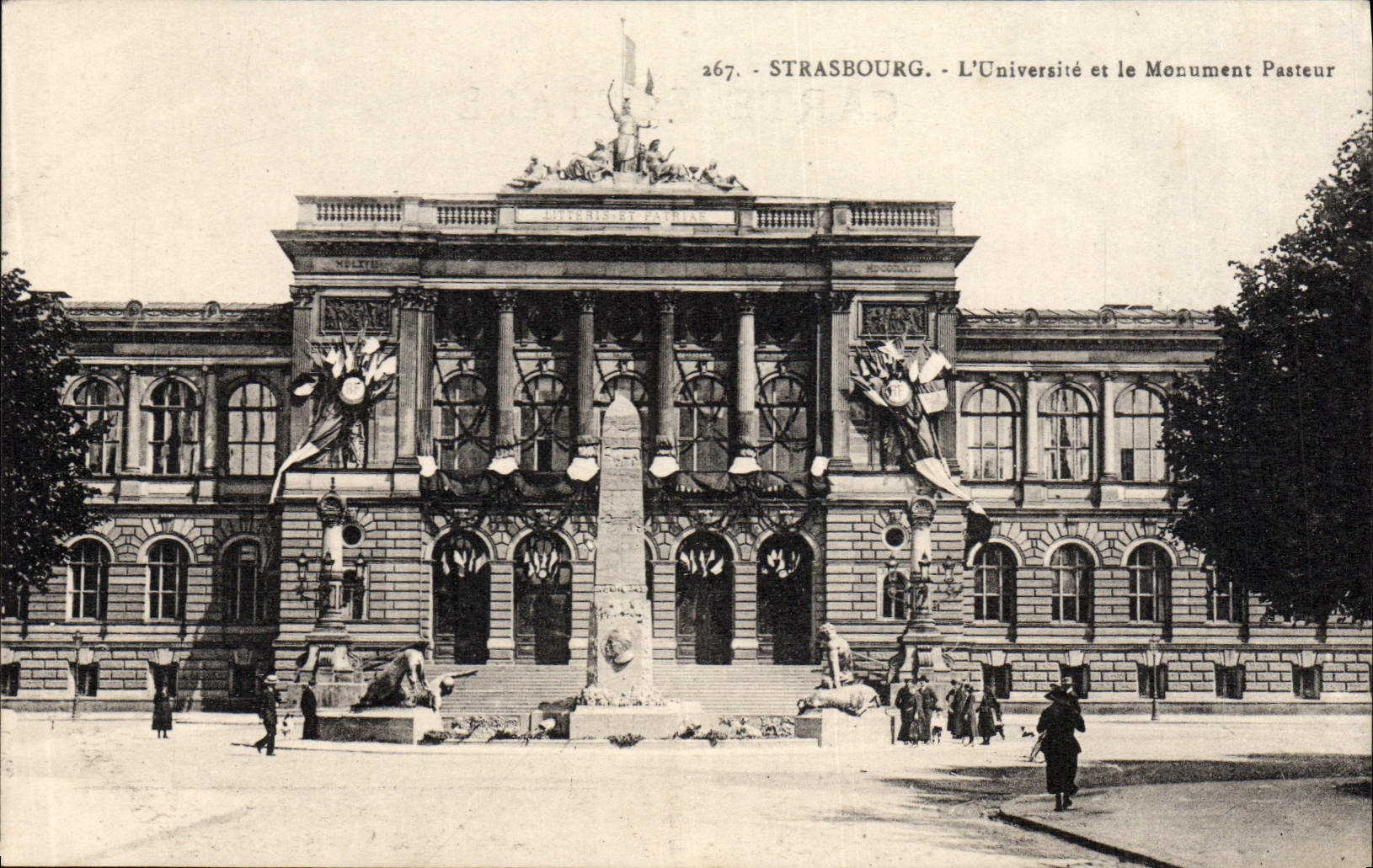 CPA Strasbourg L'Universite et le Monument Pasteur 