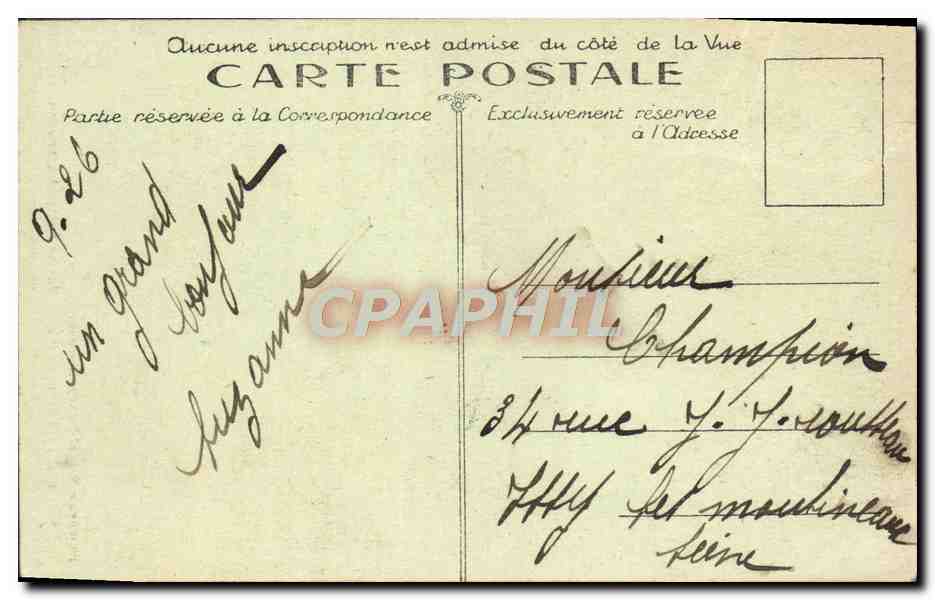 CPA Cambo Maison Rostand a Arnaga Vue prise du pavillon — Rückseite