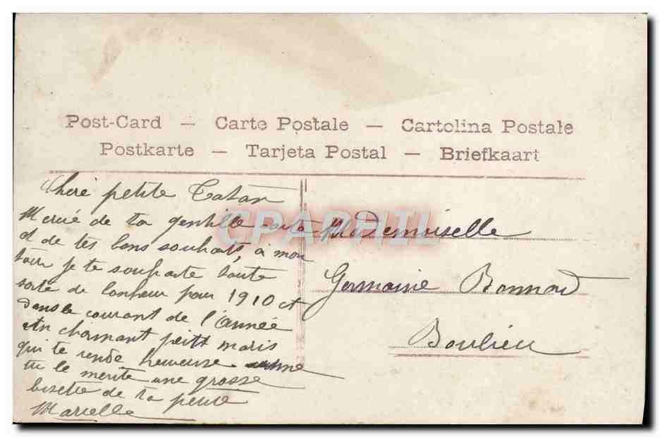 CPA Fantaisie Enfant  — Rückseite