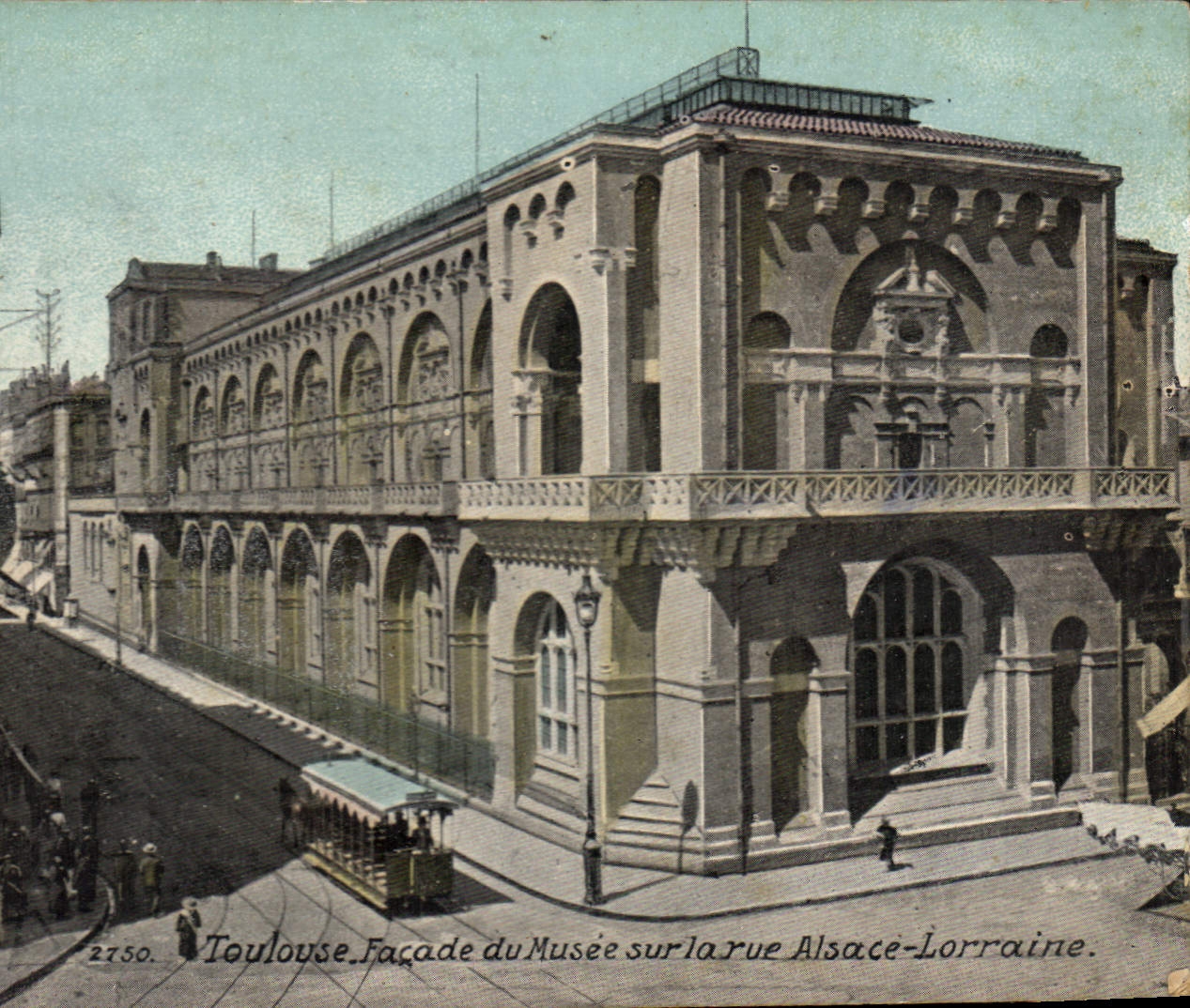 Toulouse. Façade du Musée sur la rue Alsace-Lorraine — Édition Labouché Frères, n° 2750