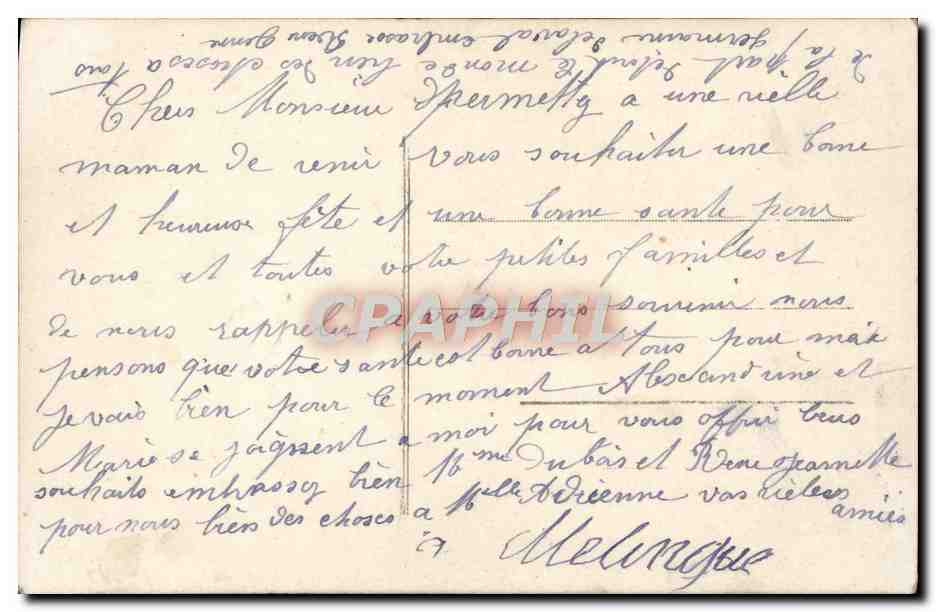 CPA Bonne Fete Enfant — Rückseite
