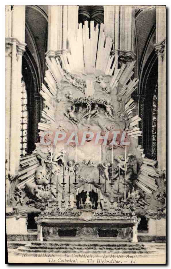 CPA Amiens La Cathedrale Le Maitre autel 
