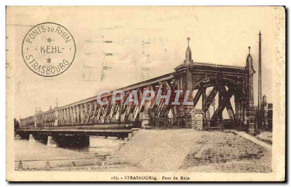 CPA Strasbourg Pont du Rhin