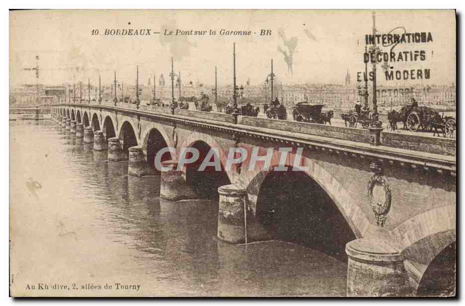 CPA Bordeaux Le Pont Sur la Garonne