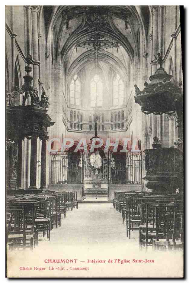 CPA Chaumont Interieur de L'Eglise Saint Jean