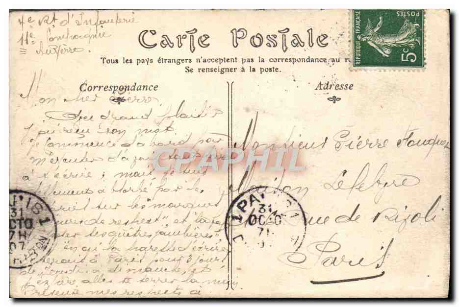 Auxerre — La Cathédrale, la Préfecture et les Quais — Éditeur Enault — Back