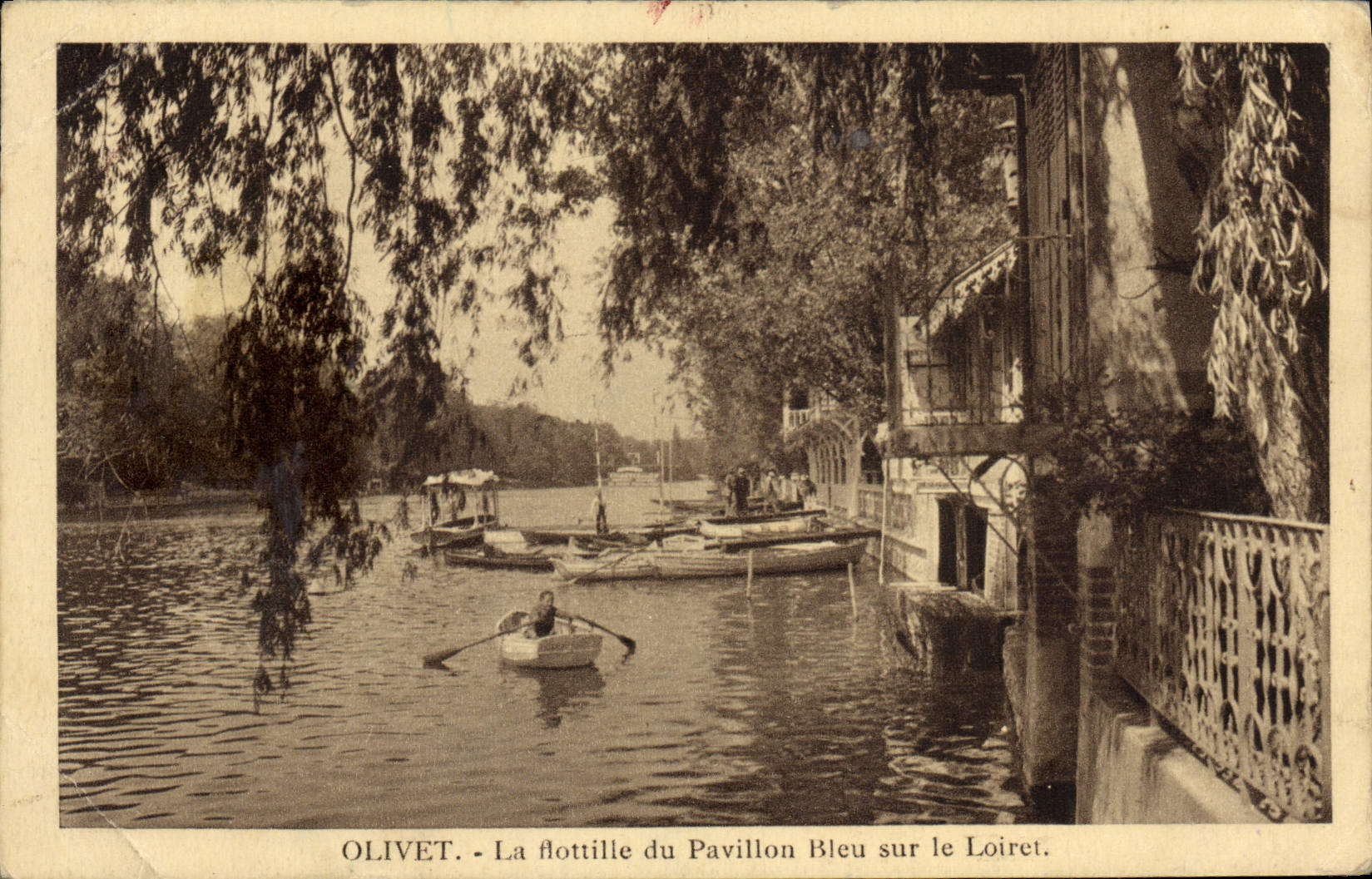 CPA Olivet La Flottille du Pavillon Bleu Sur le Loiret