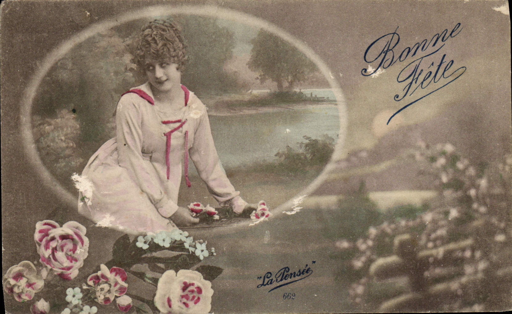 CPA Bonne Fete Femme