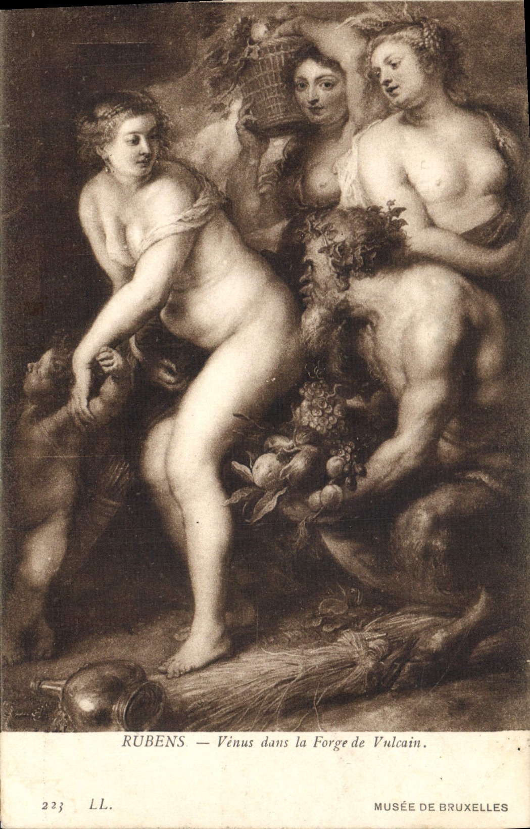CPA Rubens Venus dans la Forge de Vulcain Musee de Bruxelles