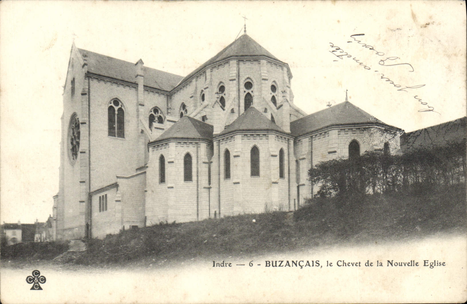 Buzançais — le Chevet de la Nouvelle Eglise — Indre — 6 — éditeur inconnu