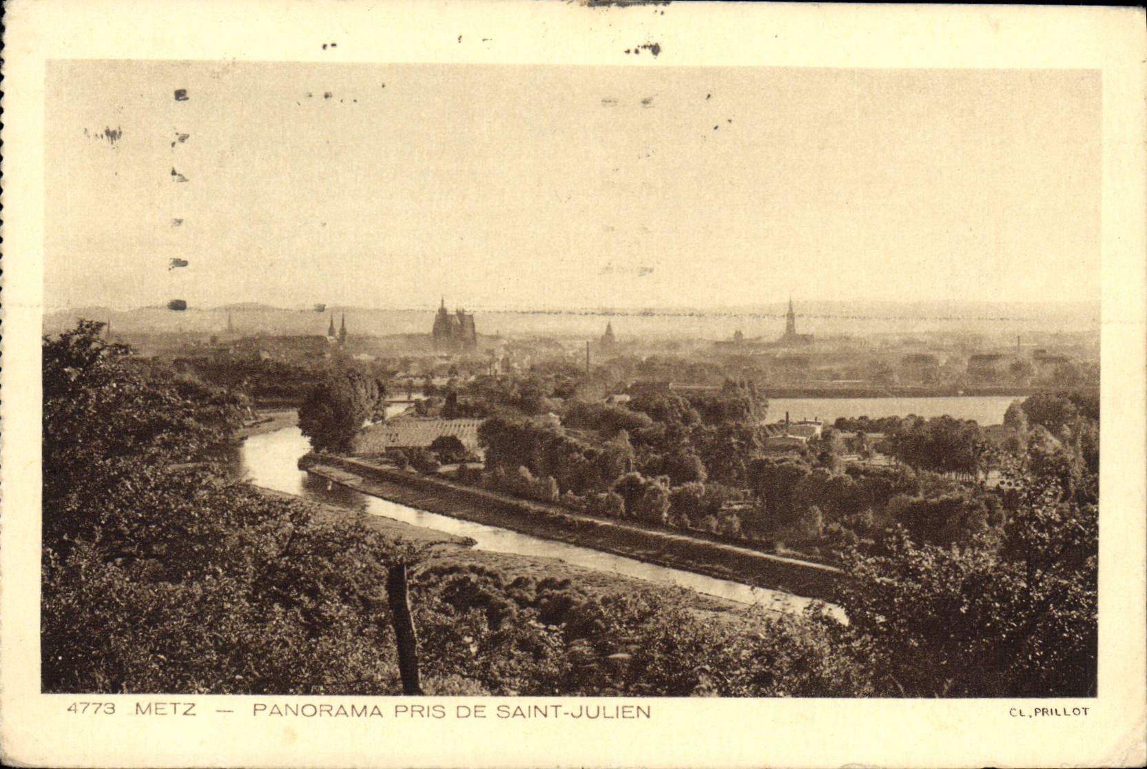 Metz — Panorama pris de Saint-Julien — CL. PRILLLOT, n° 4773