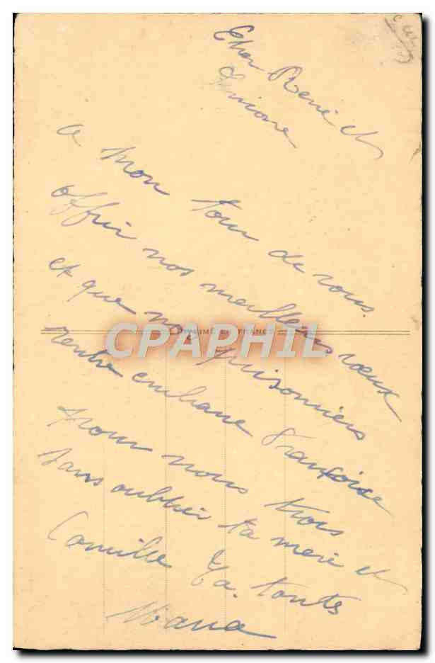 CPA Fantaisie Fleurs  — Verso