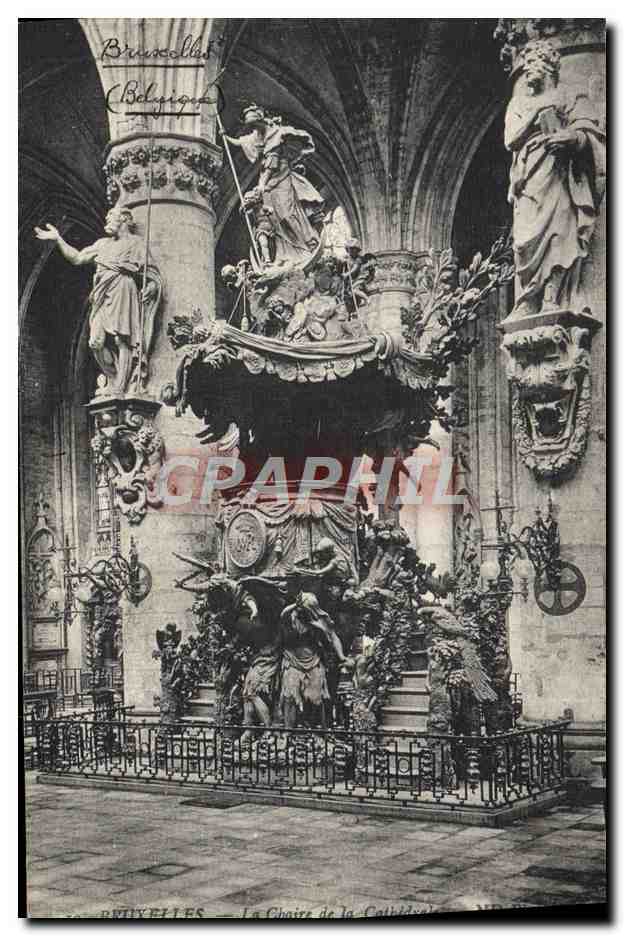 CPA Bruxelles La Chaire de la Cathedrale
