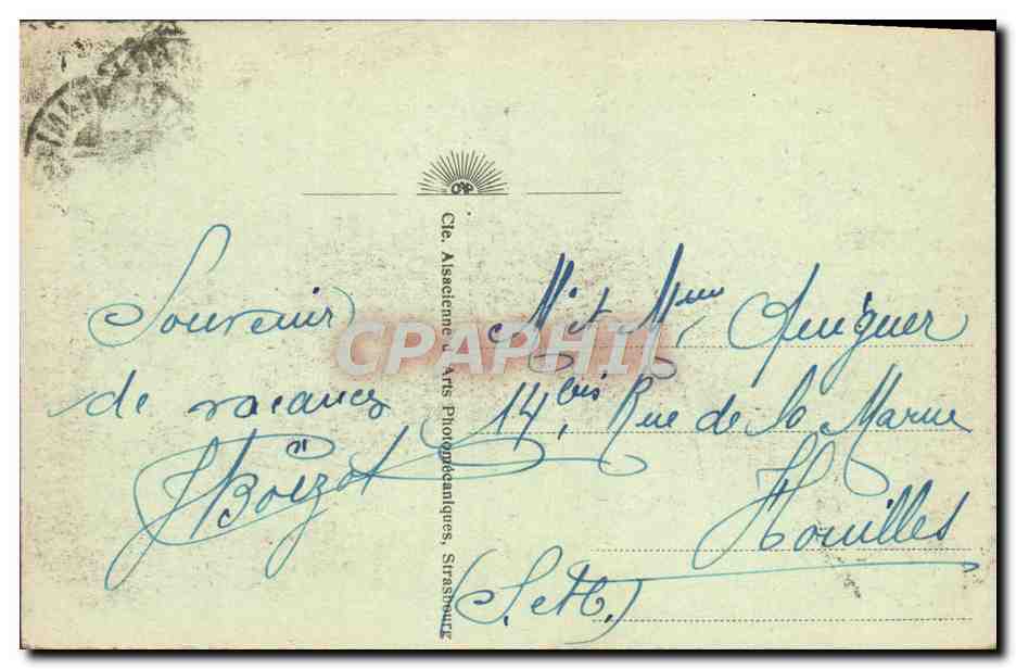 CPA Le Treport Le Casino Municipal — Rückseite