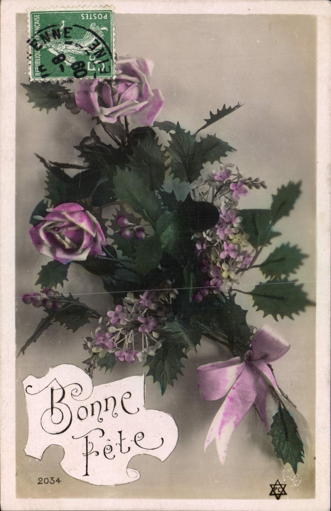 CPA Bonne Fete Fleurs