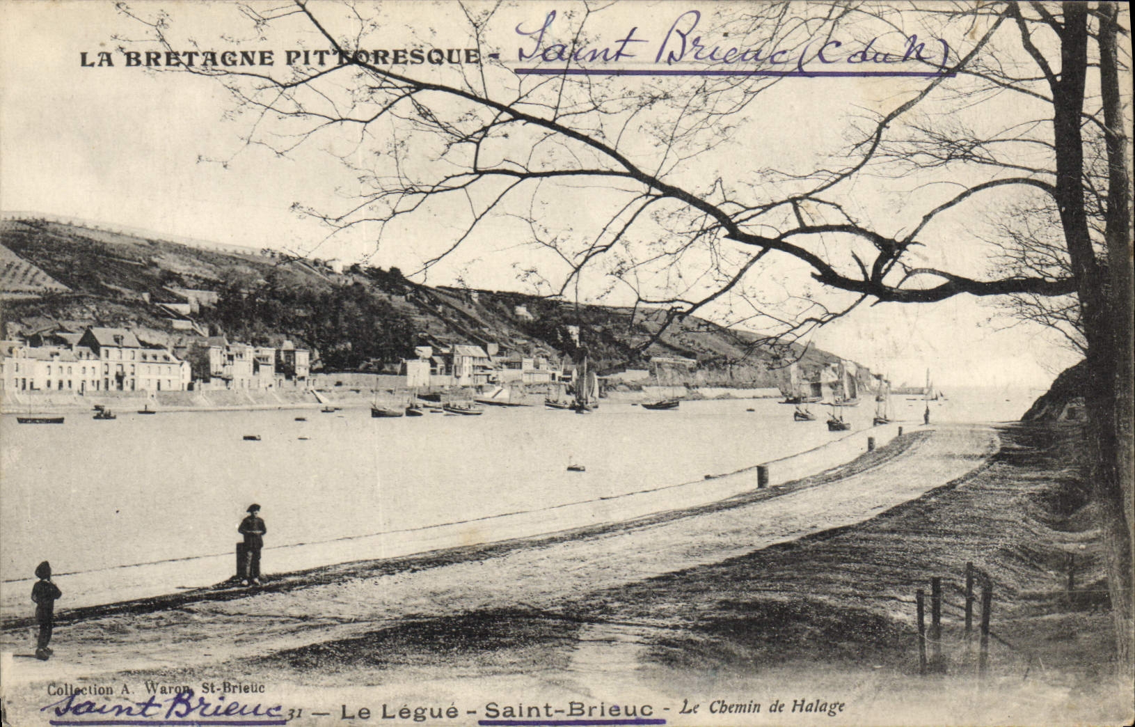 CPA St Brieuc Le Legue Le chemin de Halage 