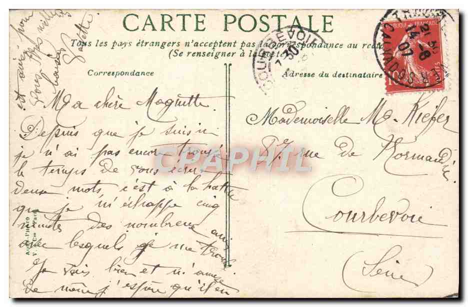 Trouville - L'Heure du Bain - Édition L.G. n° 1500 — Rückseite