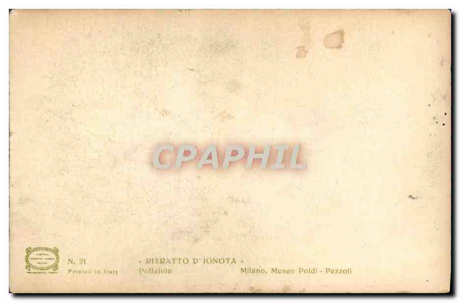 CPA Pollaiolo  — Verso