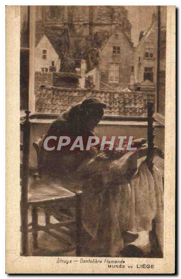 CPA Struys Denteliere Flamande Musee de liege 