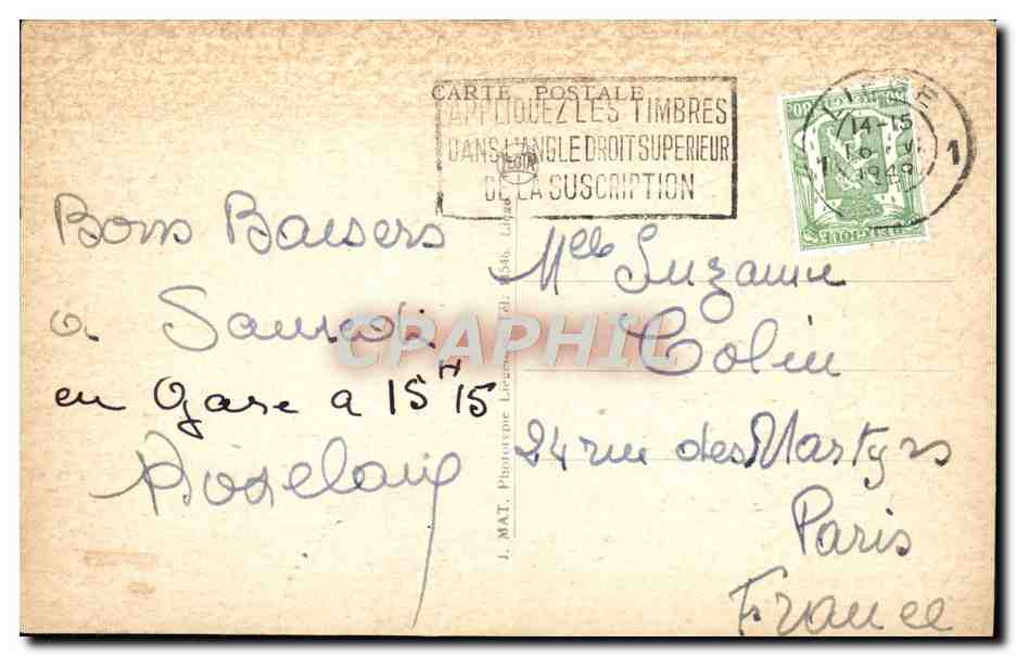 CPA Struys Denteliere Flamande Musee de liege  — Verso