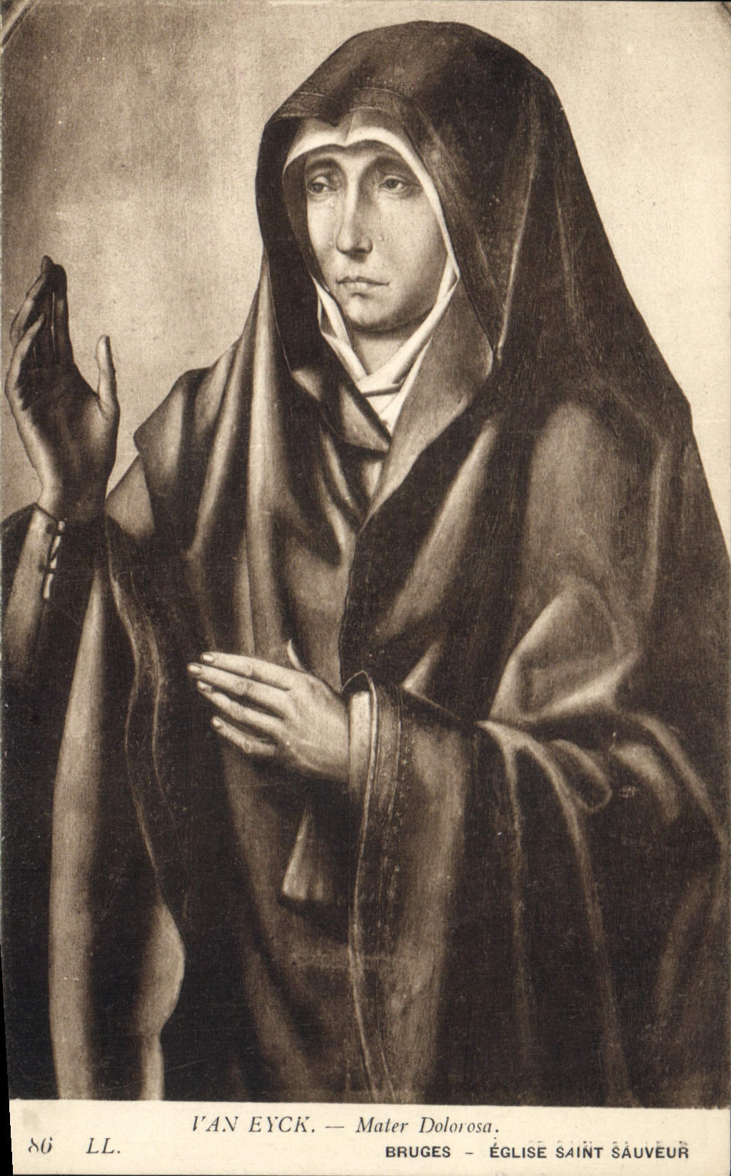 CPA Van Eyck Mater Dolorosa Bruges Eglise Saint Sauveur 