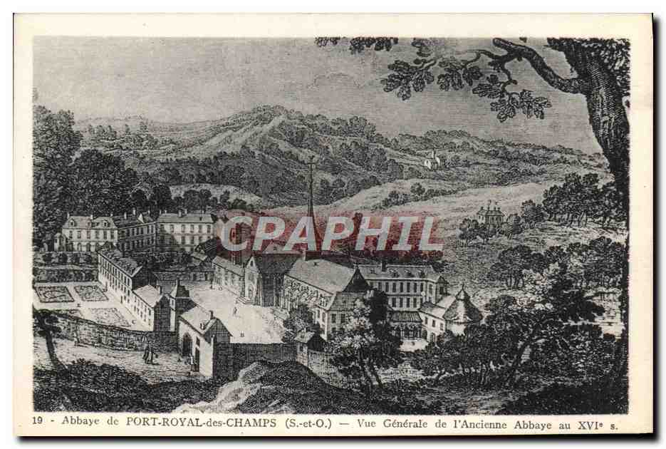Abbaye de PORT-ROYAL-des-CHAMPS (S.-et-O.) — Vue Générale de l'Ancienne Abbaye au XVIe s.