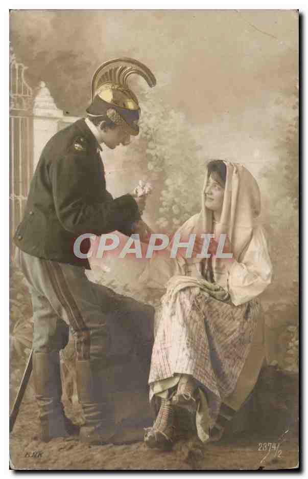 CPA Fantaisie Soldat Militaria