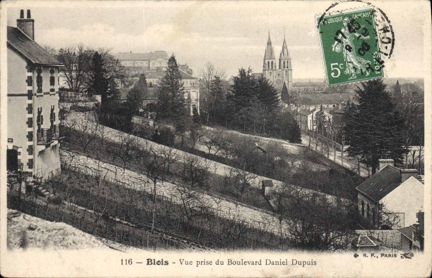 CPA Blois Vue Prise du Boulevard Daniel Dupuis